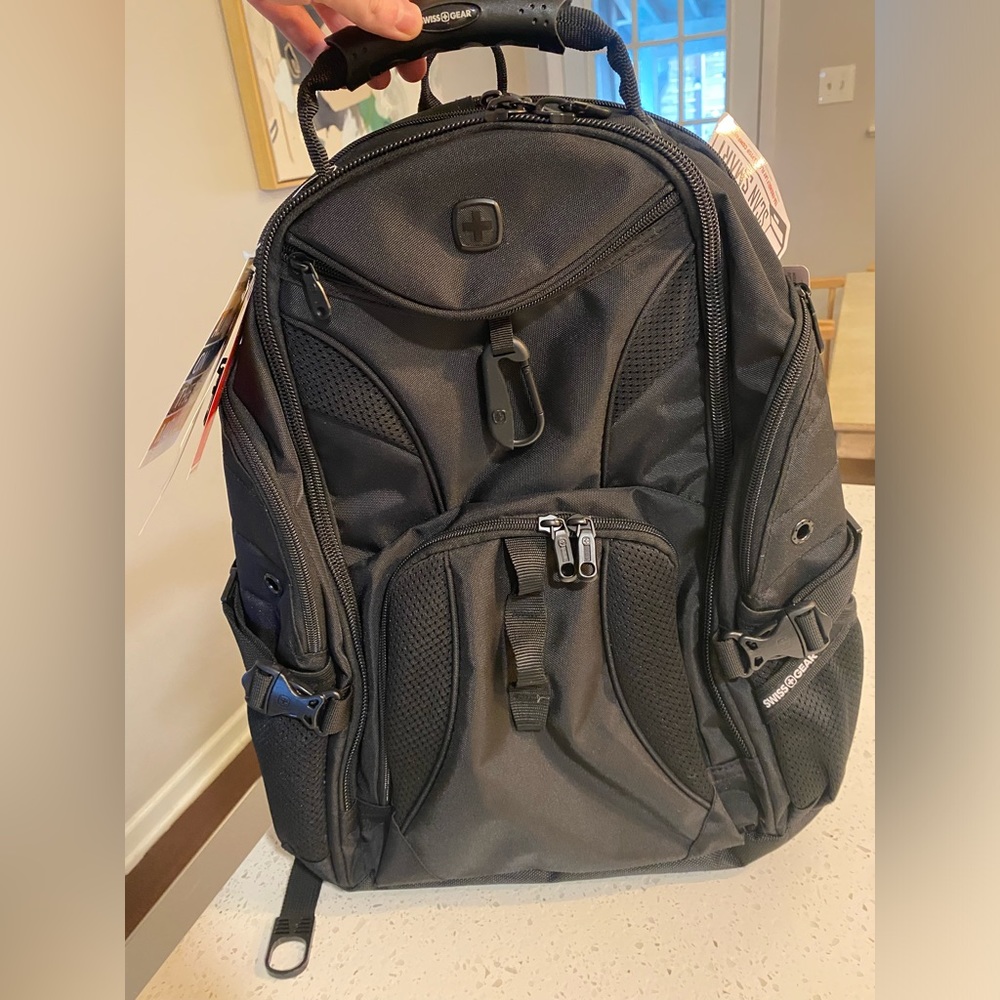 Swiss Gear 1900 Scansmart TSA backpack black/black color. Brand new never used
